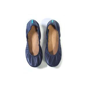 Tieks Ballet Flats Womens Size 8 Navy Blue Leather